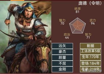 三国志14武将全资料鉴赏逐年登场的英雄豪杰184年  -图12