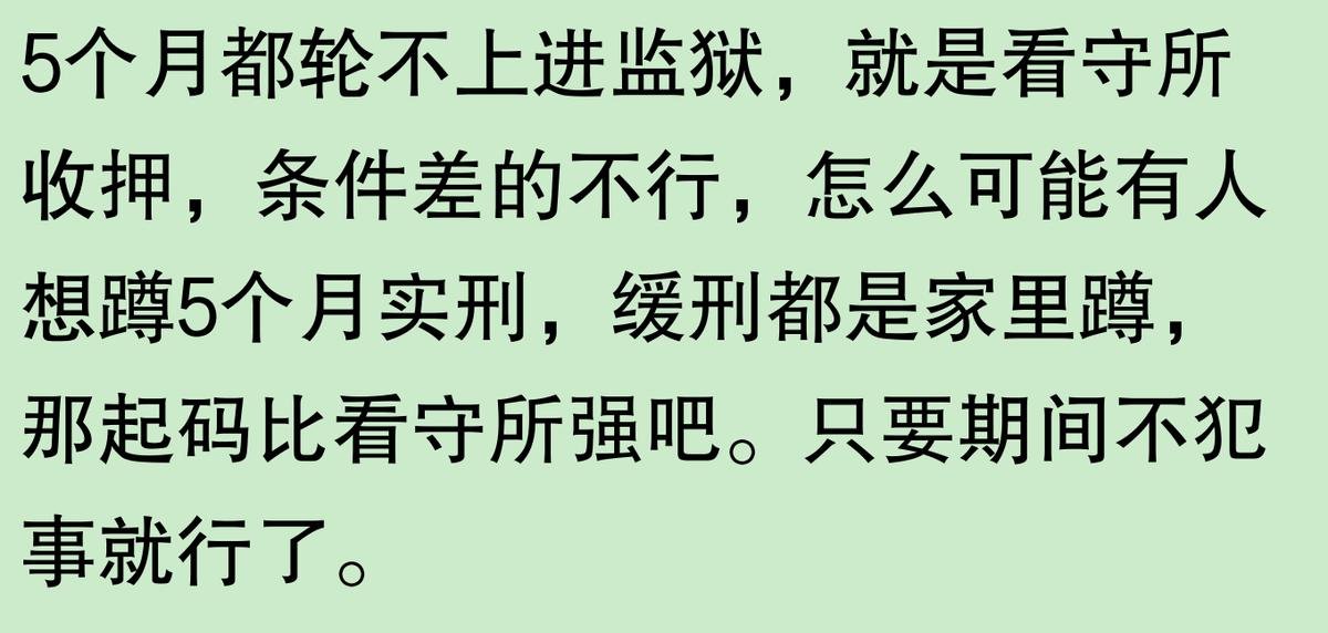 实刑五个月和缓刑一年哪个好？看完网友分享，心里终于平衡了  -图10