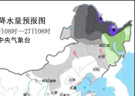 寒潮扩大袭击，暴雪降雨覆盖区域已确定，明日11月26~1号天气预报  -图8