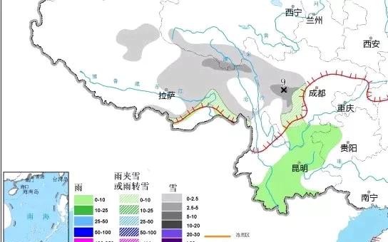 寒潮扩大袭击，暴雪降雨覆盖区域已确定，明日11月26~1号天气预报  -图12